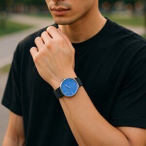DEEP SEA BLUE MINIMALIST MESH - 38MM Elliot Havok